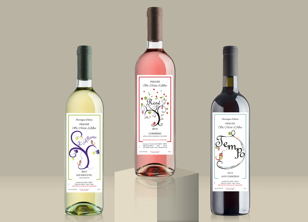 Création d'étiquettes vins
