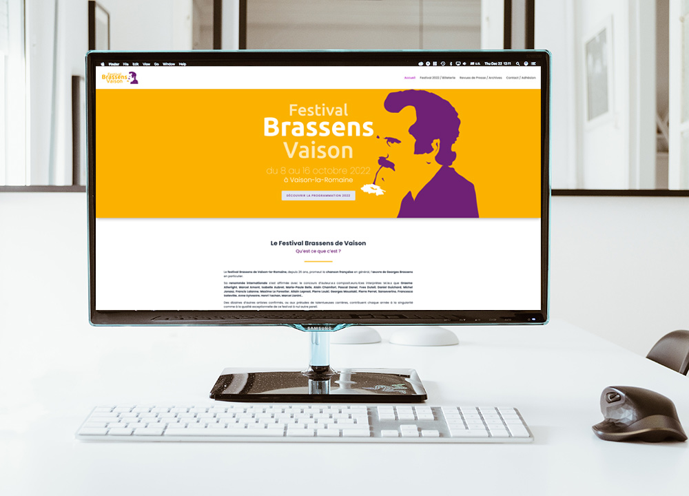 Site web Festival Brassens Vaison-la-romaine